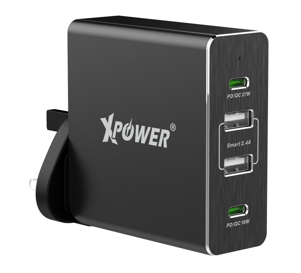 XPower WC4PD 62W PD Travel Charger Black