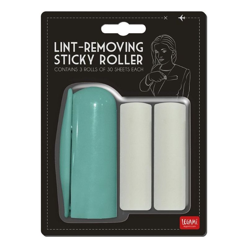 Legami Lint - Removing Sticky Roller - Aqua