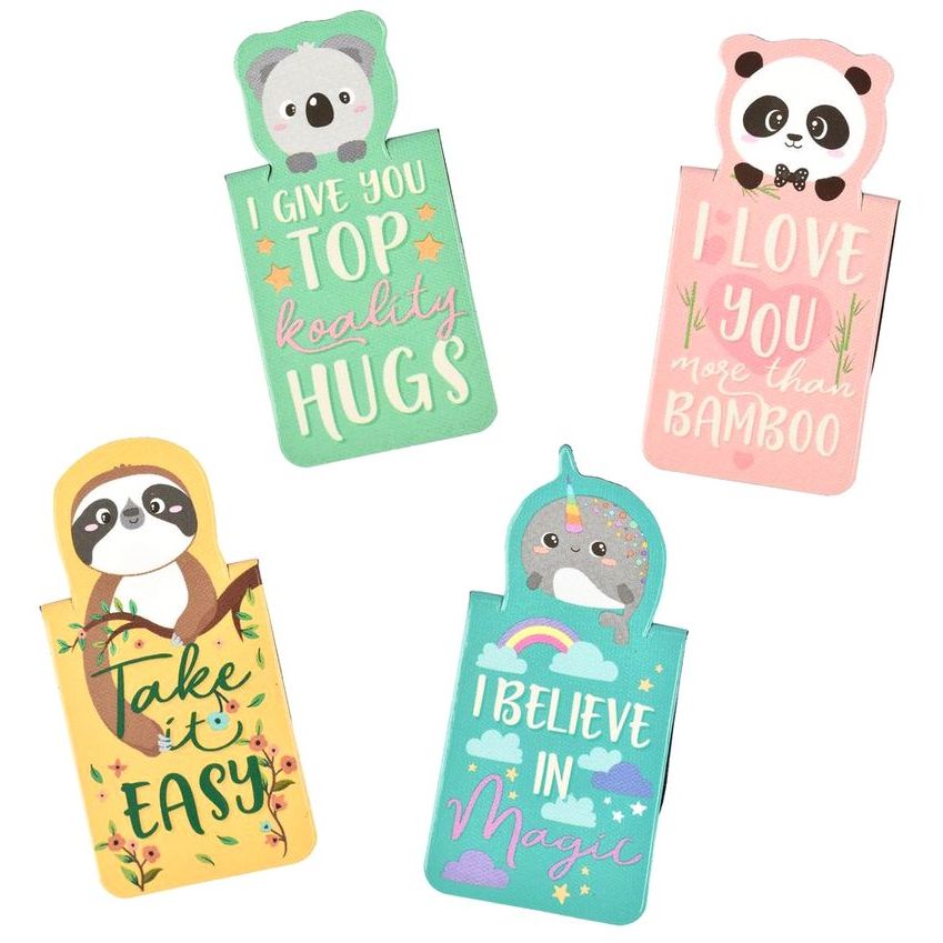 Legami Never Stop Reading - Magnetic Bookmarks - Animals