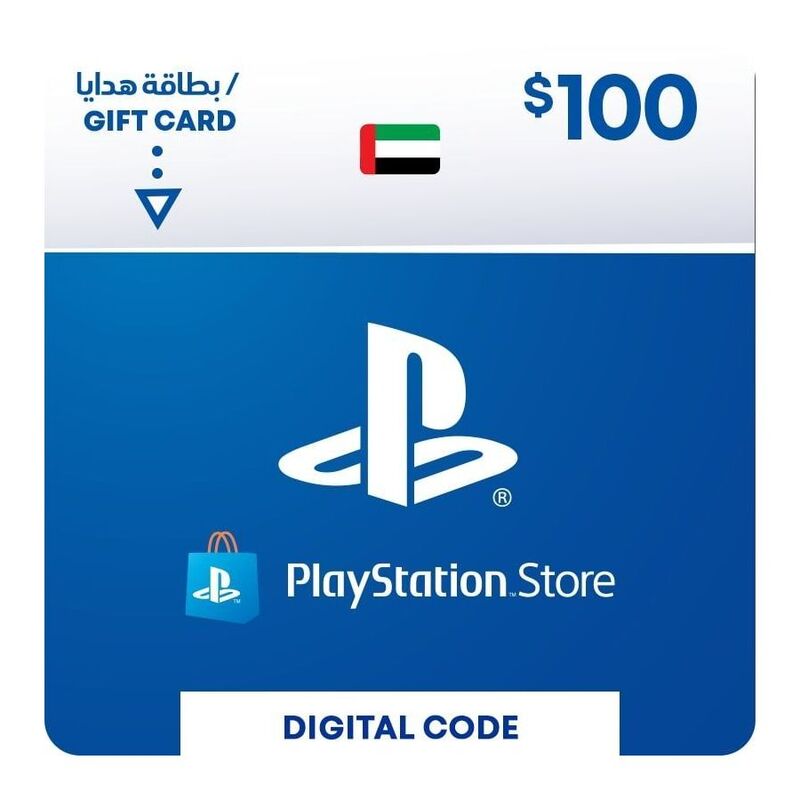 Sony PSN PlayStation Network Wallet Top Up 100 USD - (UAE) (Digital Code)