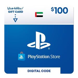 Sony PlayStation Network Wallet Top Up 100 USD - (UAE) (Digital Code)