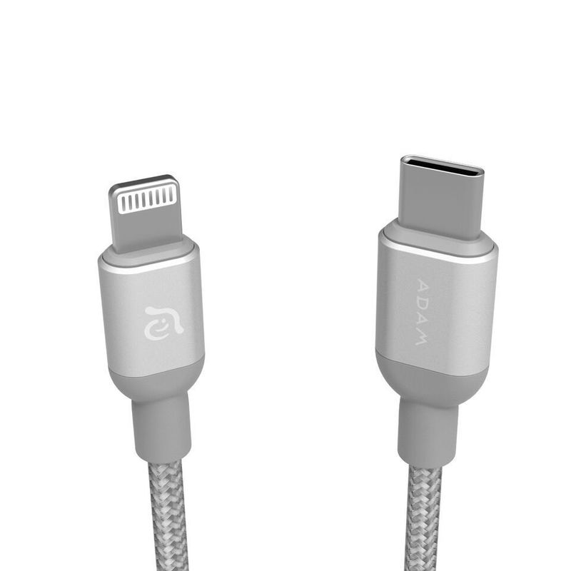 Adam Elements Peak II C120B USB-C to Lightning Cable 120 cm Silver