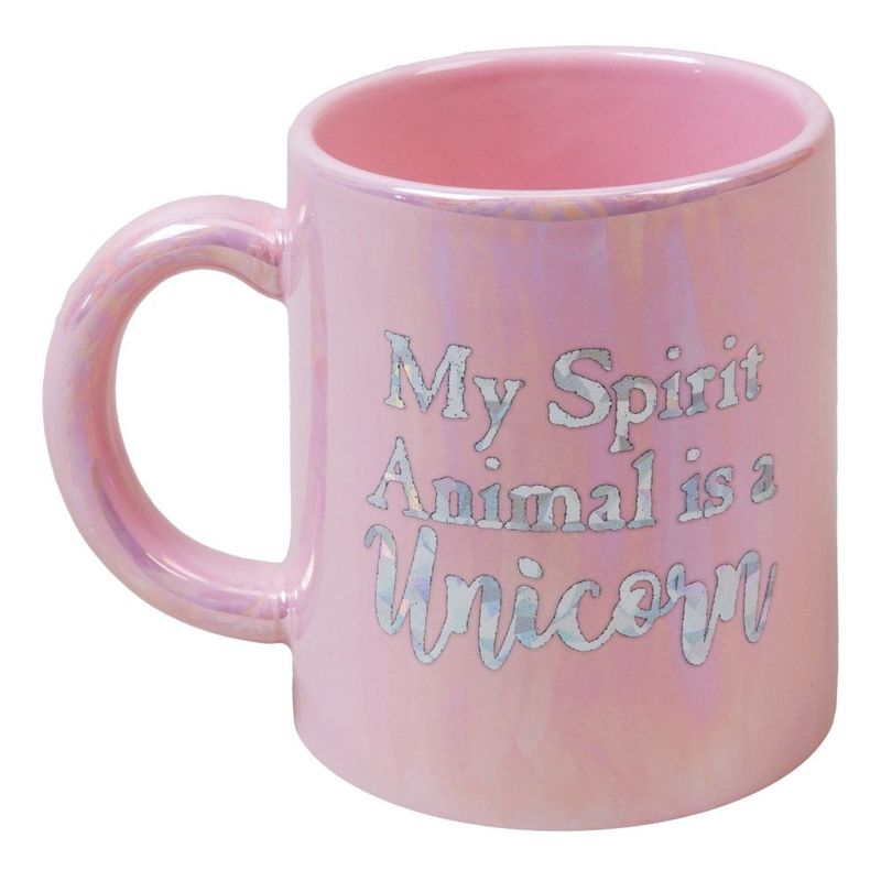 Just 4 Kids Unicorn Magic Ceramic Iridescent My Spirit Animal Pink Mug
