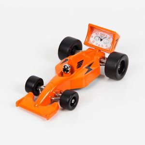 Wm Widdop Miniature Racing Car Clock Orange
