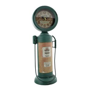 Hometime Metal Mantel Gas Pump Clock