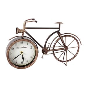 Hometime Metal Mantel Bicycle Arabic Dial Clock