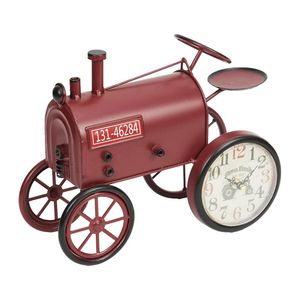 Hometime Mantel Red Tractor Clock