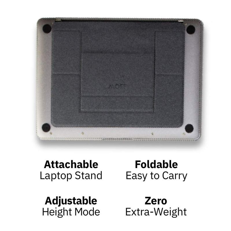 MOFT Adhesive Laptop Stand Silver (For Laptops up to 15.6-Inch)