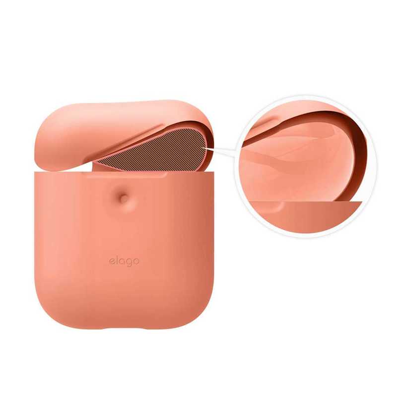 Elago Silicon Case Peach for AirPods