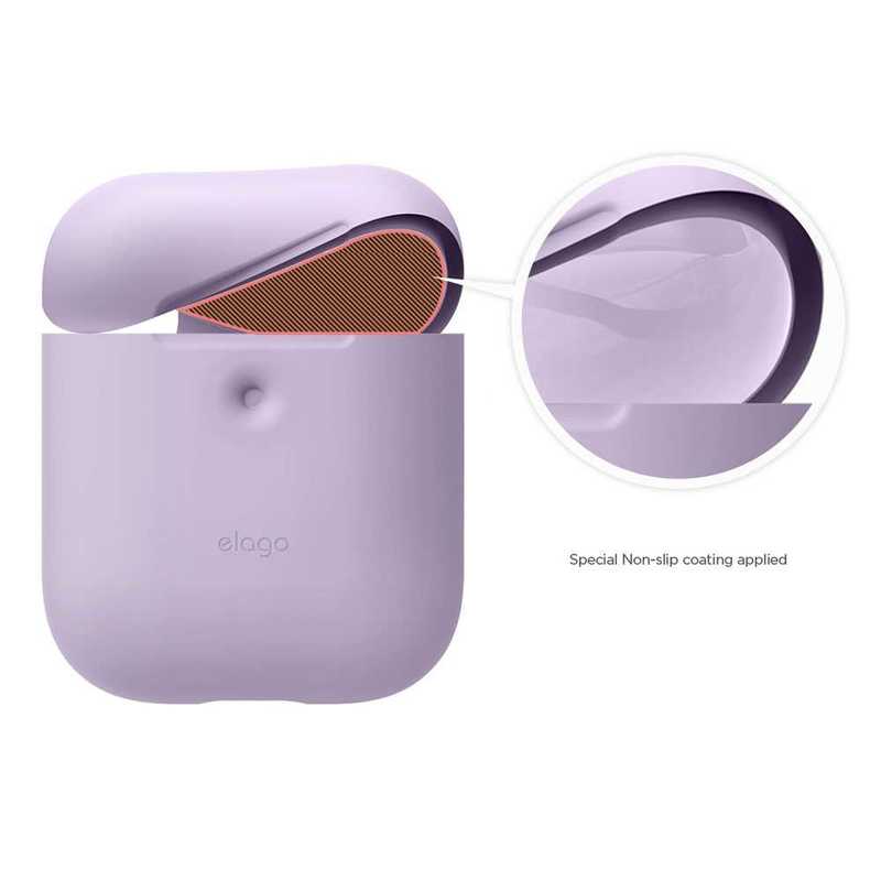 Elago Silicon Case Lavender for AirPods