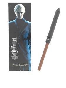 Noble Collection Harry Potter Draco Malfoy Wand Pen & Bookmark