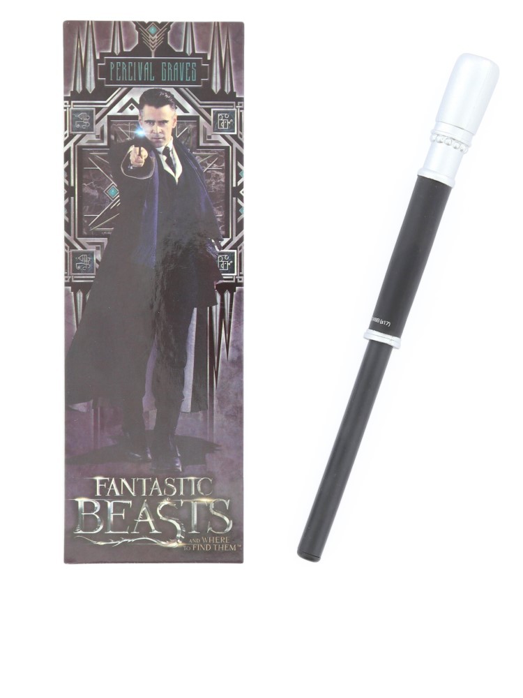 Noble Collection Fantastic Beasts Percival Graves Wand Pen & Bookmark