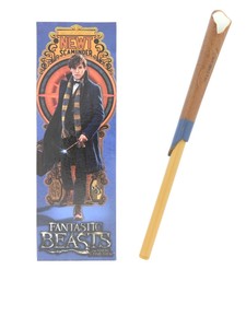 Noble Collection Fantastic Beasts Newts Scamder Wand Pen & Bookmark