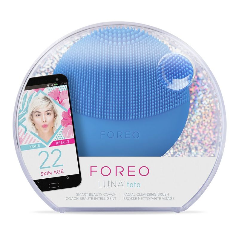 Foreo Luna Fofo Smart Cleansing Massager & Skin Analyzer Aquamarine