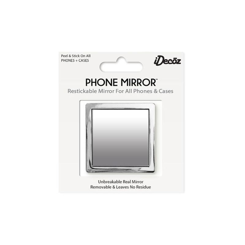 iDecoz Silver Square Phone Mirror