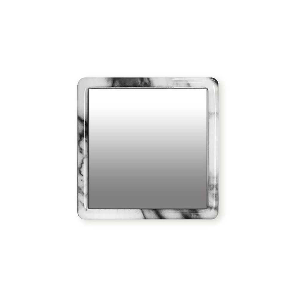 iDecoz White Marble Square Mirror