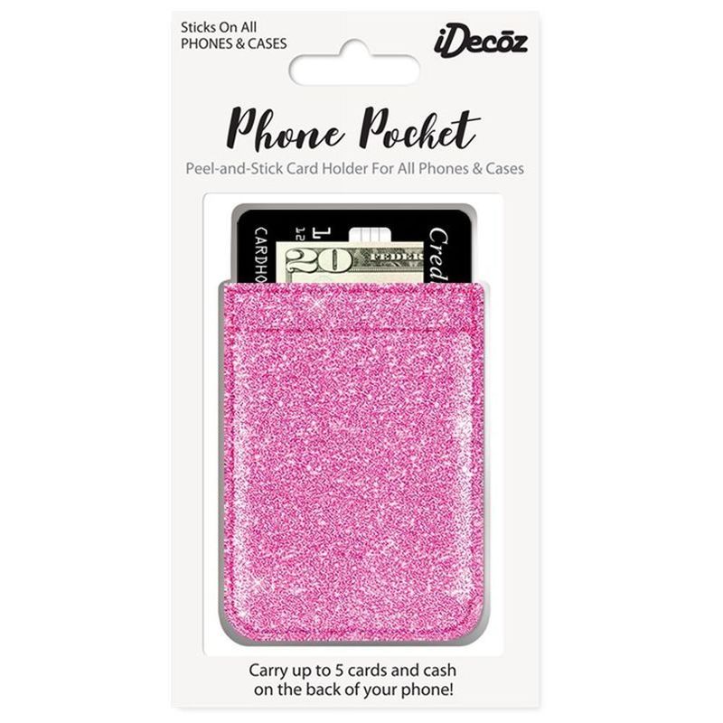 iDecoz Pink Glitter Phone Pocket