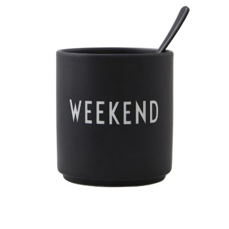 Design Letters Favourite Cup Weekend Black