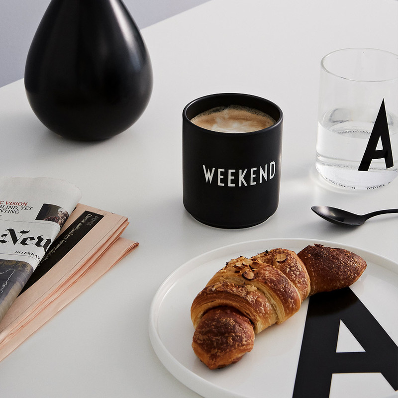 Design Letters Favourite Cup Weekend Black
