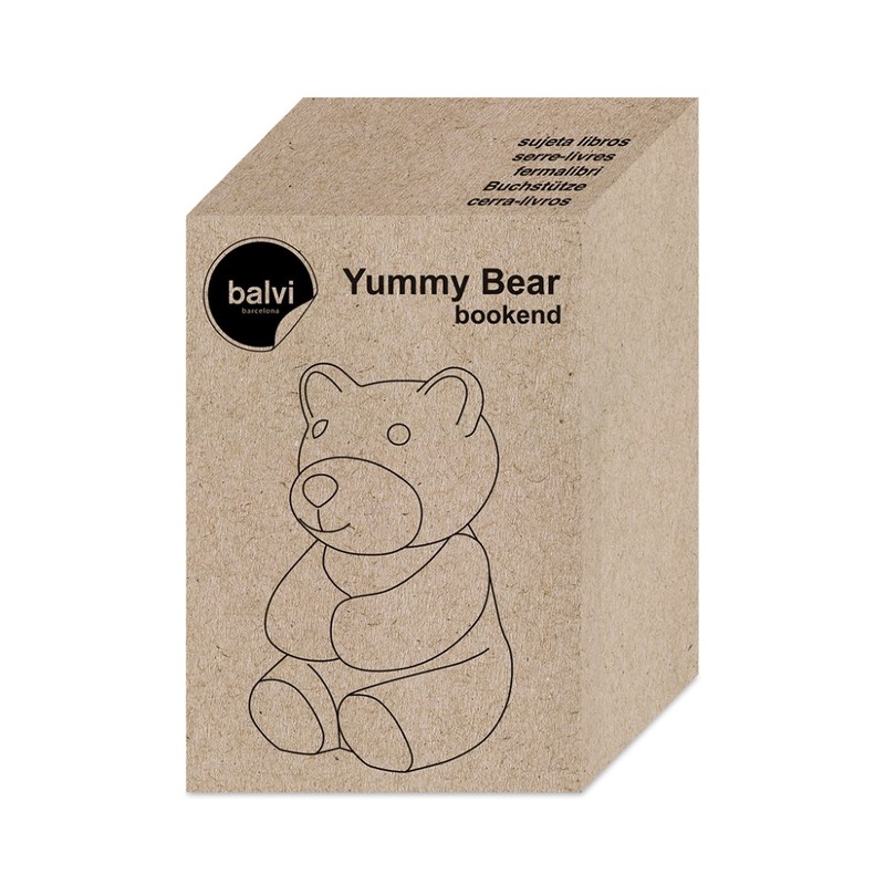 Balvi Yummy Bear Transparent Bookend