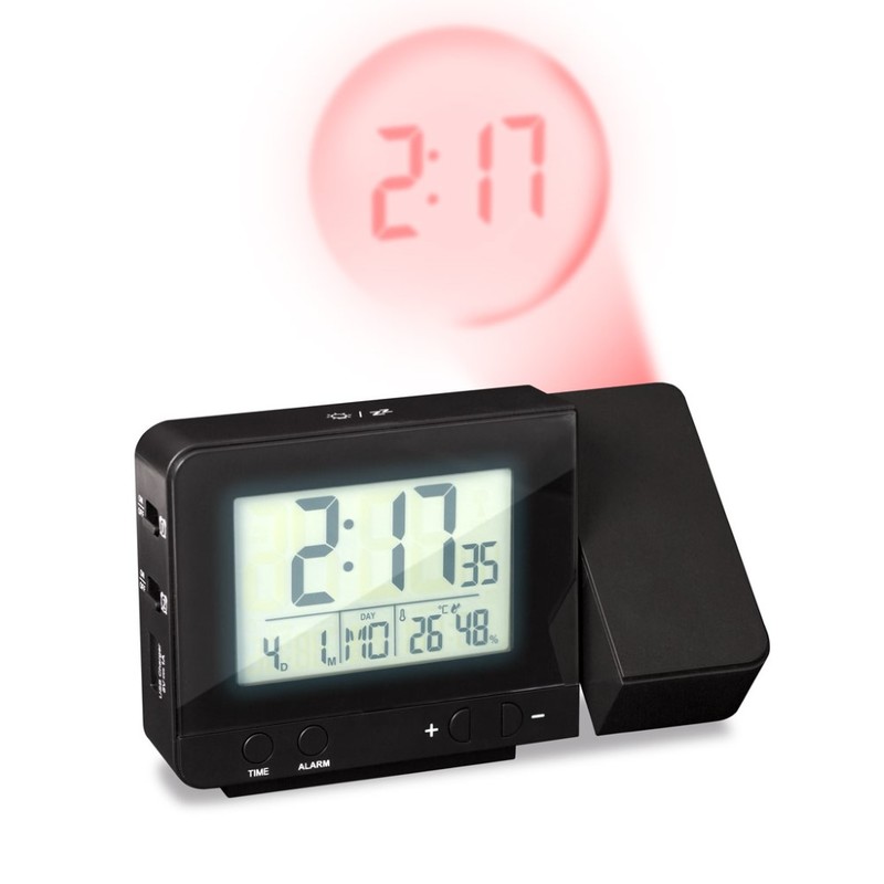Balvi Stellar Black Projection Alarm Clock