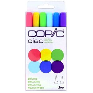 Copic Ciao Refillable Markers - Brights (Set of 6)