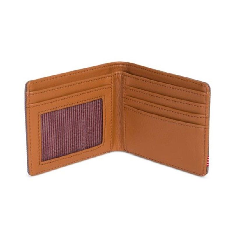 Herschel Hank RFID Wallet Grey/Tan Synthetic Leather