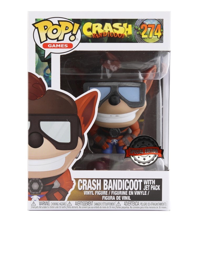 Funko Pop Vinyl Games Crash Bandicoot with Jet Pack Vinyl Figure