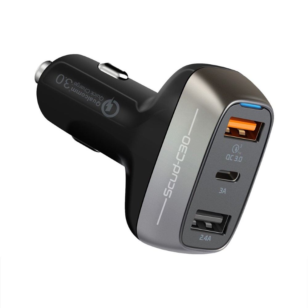 Promate Scud-C30-Black 30W Car Charger