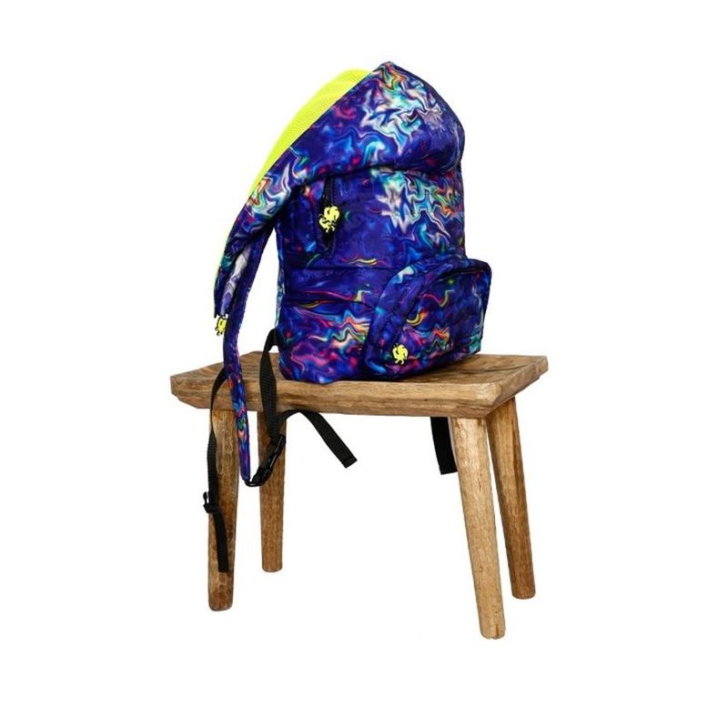 Morikukko Patterned Plaid Hooded Backpack