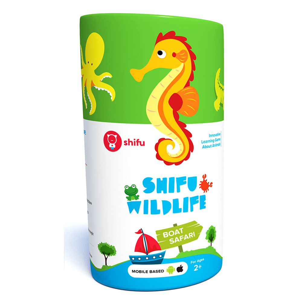 Shifu Boat Safari Educational Interactive AR Card Game for Kids