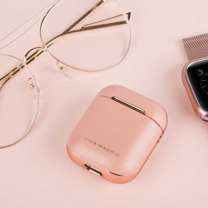 Viva Madrid Airex Allure Leather Case Pink for Apple AirPods 1