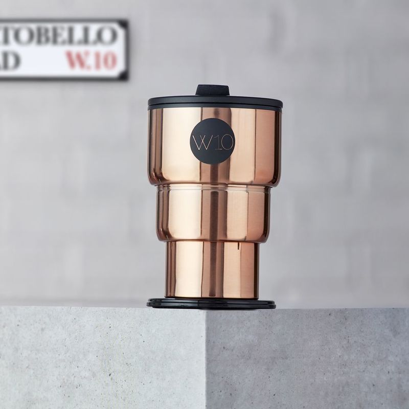 W10 Portobello Copper Collapsible Mug 400ml