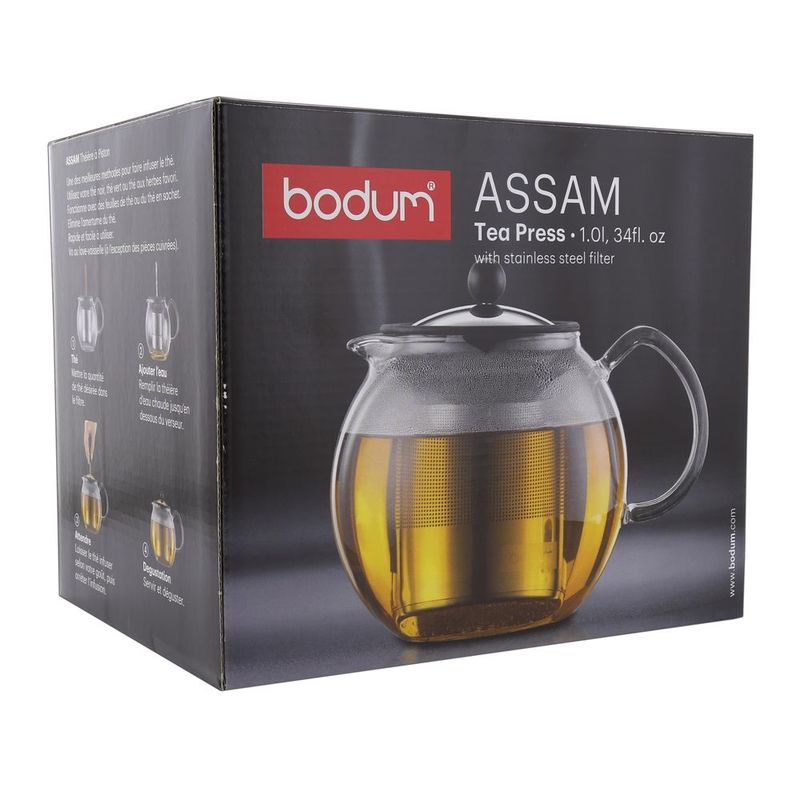 Bodum Assam Tea Press with Stainless Steel Filter 1.1L