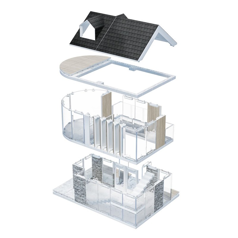 Arckit 90 Architectural Model Building Kit (230+ Pieces)