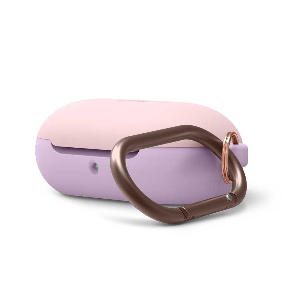 Elago Silicone Duo Hang Case Lavander/Pink for Galaxy Buds