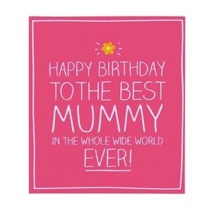 Happy Jackson Best Mummy In The World Greeting Card