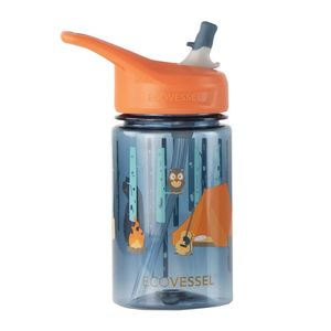 Ecovessel Camping Splash Kids Water Bottle With Flip Straw 350ml
