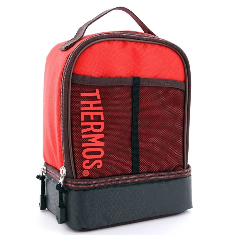 Thermos Dual Lunch Kit Lunch Bag Red/Maroon