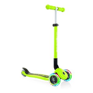 Globber Primo Foldable Scooter with Lights - Lime Green