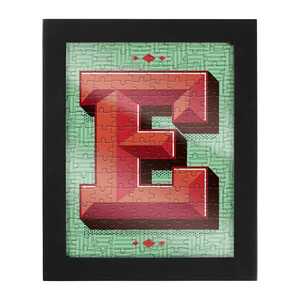 Ridleys Alphabet Jigsaw Puzzle with Frame Letter E