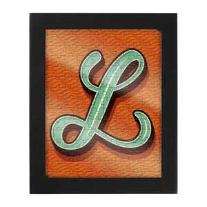 Ridleys Alphabet Jigsaw Puzzle with Frame Letter L
