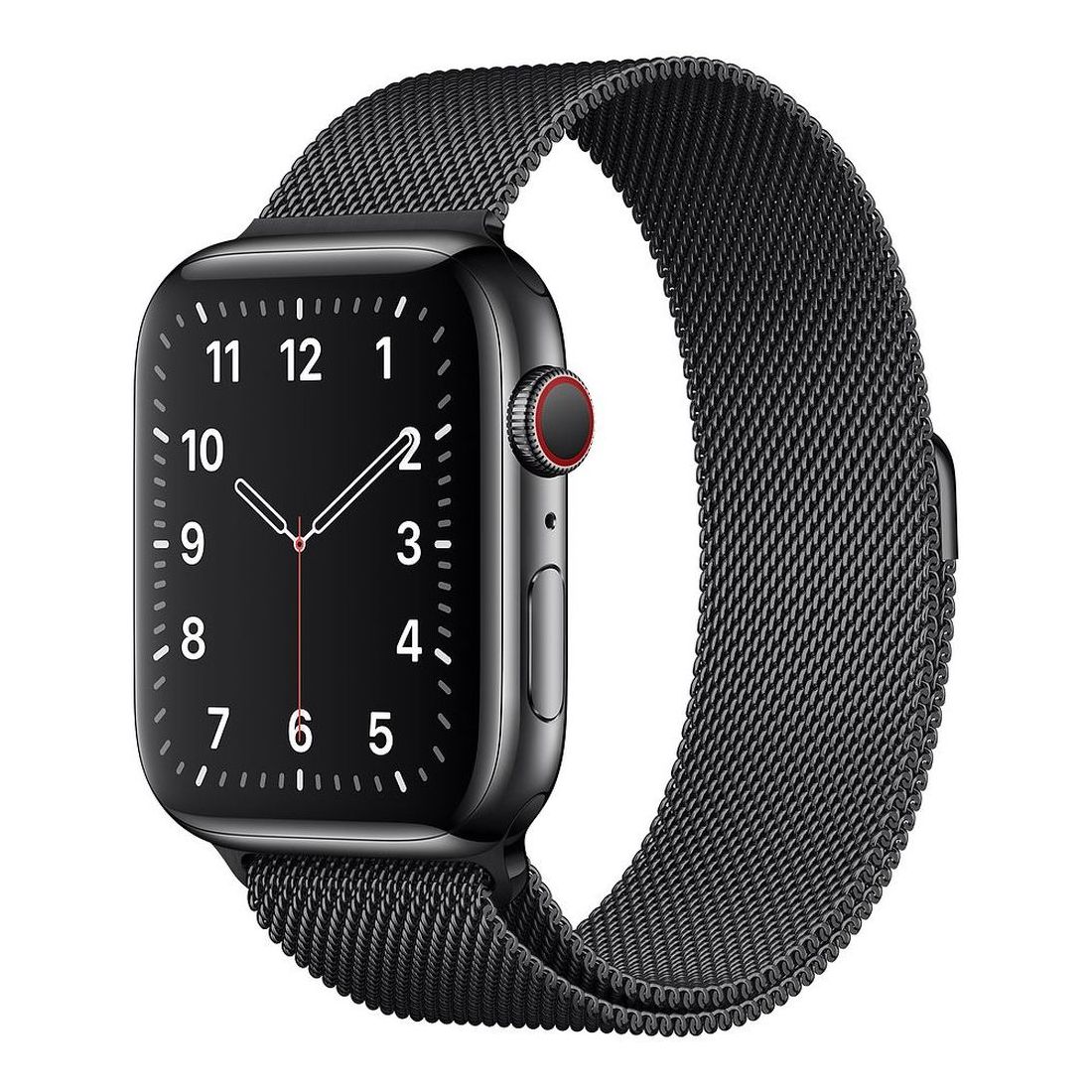 Uniq Dante Mesh Steel Strap 44mm Midnight Black for Apple Watch S4 (Compatible with Apple Watch 42/44/45mm)