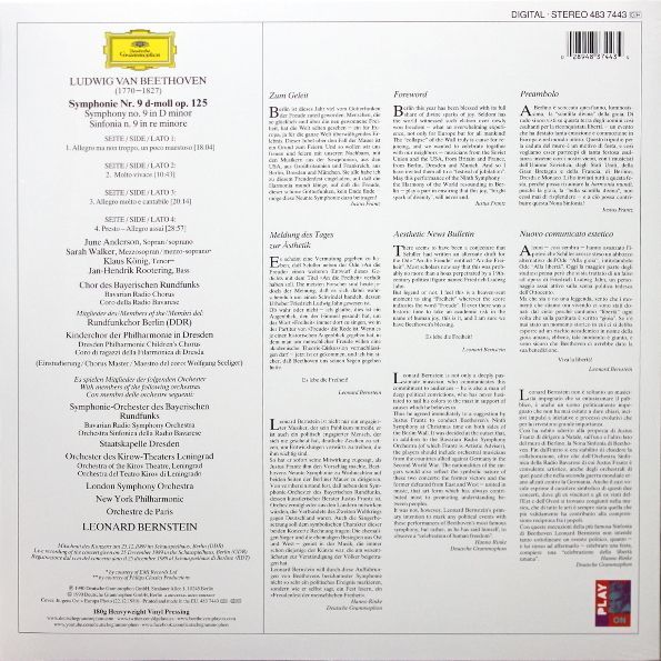 Beethoven - Symphony No 9 In D Minor Op125 (2 Discs) | Leonard Bernstein