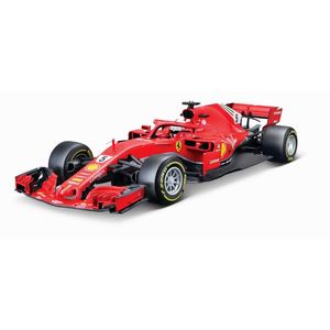 BBurago Ferrari F1 2018 SF71-H Sebastian Vettel 1.18 Scale Model Car