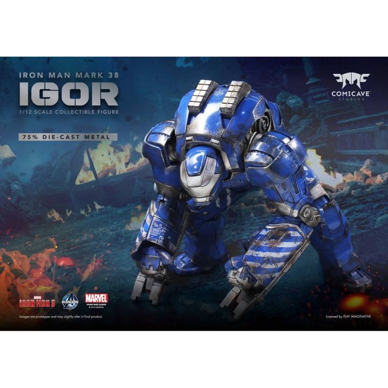 Comicave Igor Super Alloy Iron Man Mark 38 1/12 Scale Figure