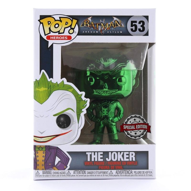 Funko Pop Heroes DC The Joker Green Chrome Vinyl Figure