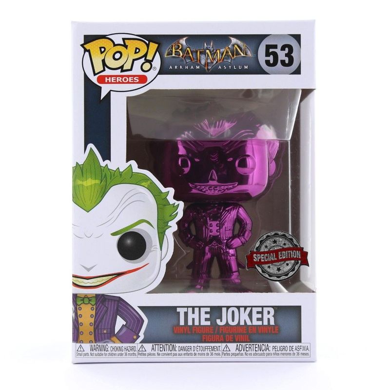 Funko Pop Heroes DC The Joker Purple Chrome Vinyl Figure