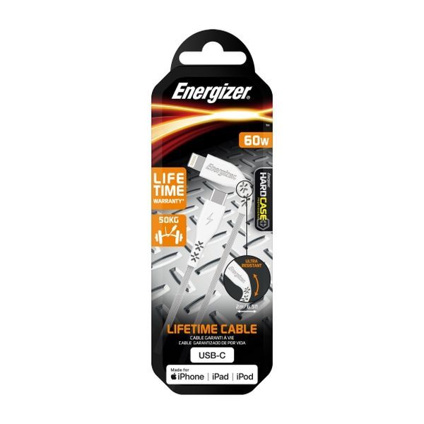 Energizer Lightning To USB-C Cable 2M