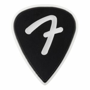 Fender 351 F Grip Guitar Picks Black (3 Pack)